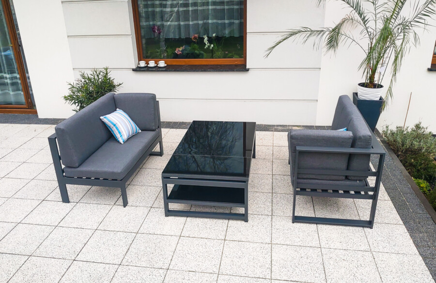 THOR CORNER BIG Meble Ogrodowe Aluminiowe Zestaw Wypoczynkowy