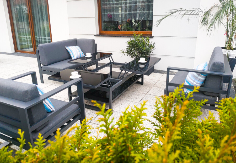 THOR CORNER BIG Meble Ogrodowe Aluminiowe Zestaw Wypoczynkowy