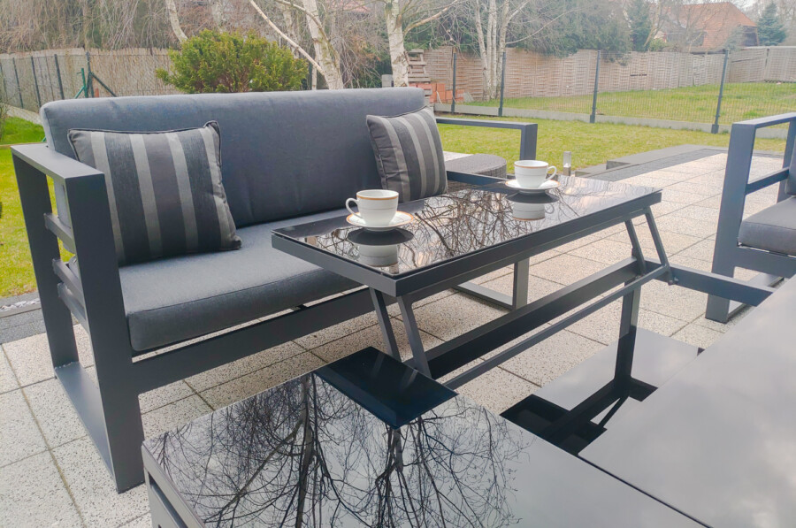 THOR CORNER BIG Meble Ogrodowe Aluminiowe Zestaw Wypoczynkowy