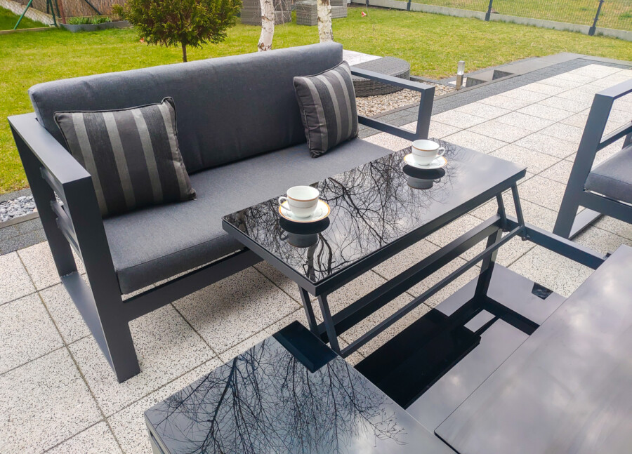 THOR CORNER BIG Meble Ogrodowe Aluminiowe Zestaw Wypoczynkowy