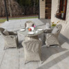 Okrągły stół ogrodowy OLIMP 130 + 4 fotele