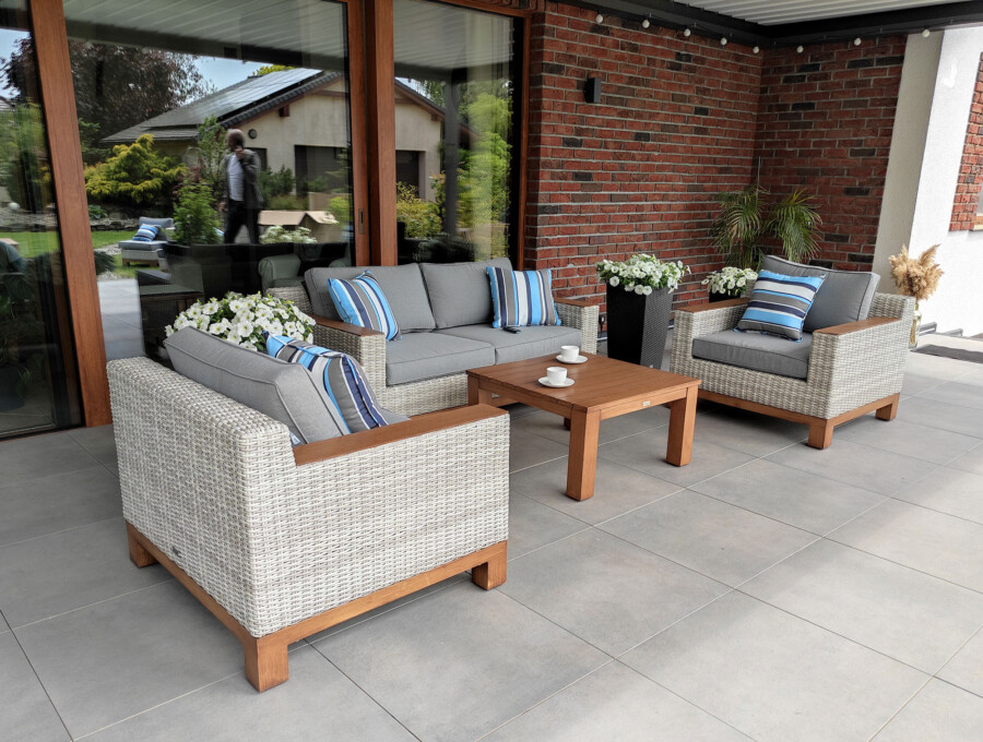 PALERMO Zestaw Wypoczynkowy do Ogrodu. Meble technorattanowe