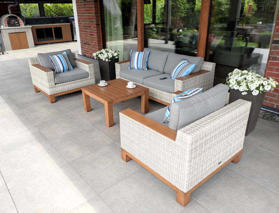 PALERMO Zestaw Wypoczynkowy do Ogrodu. Meble technorattanowe