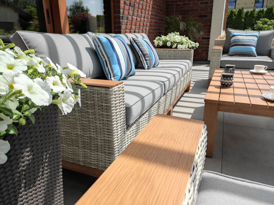 PALERMO Zestaw Wypoczynkowy do Ogrodu. Meble technorattanowe