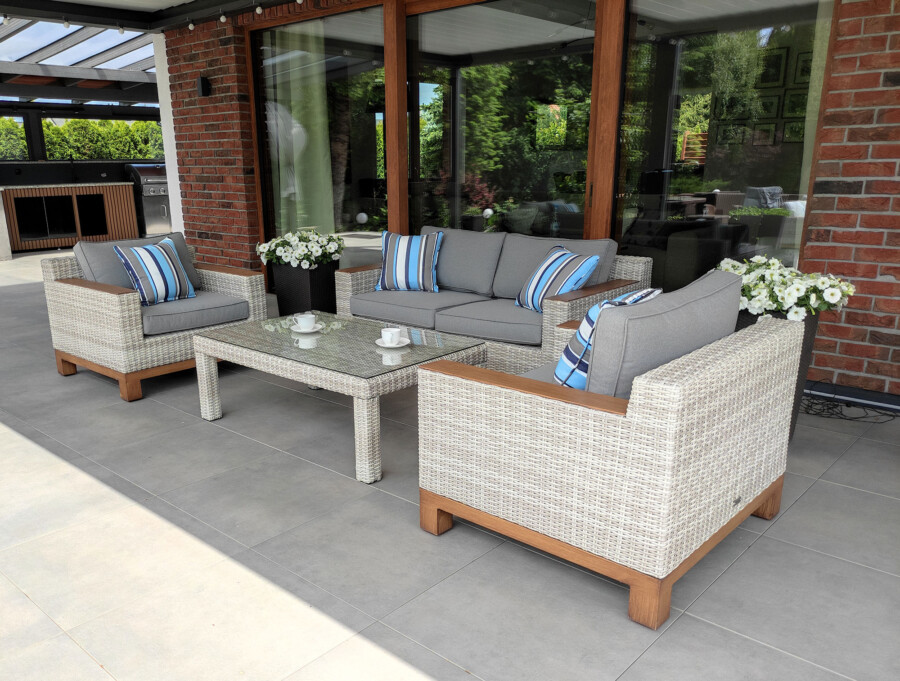 PALERMO Zestaw Wypoczynkowy do Ogrodu. Meble technorattanowe