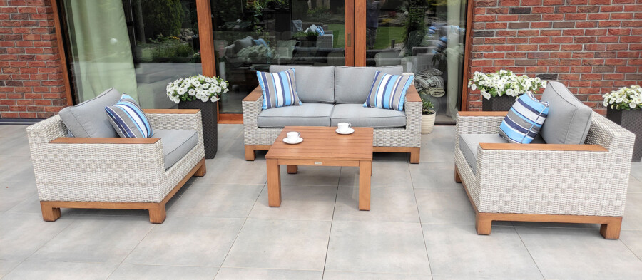 PALERMO Zestaw Wypoczynkowy do Ogrodu. Meble technorattanowe