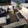 Meble ogrodowe z technorattanu LEVANTE 3. Duży zestaw Wypoczynkowy