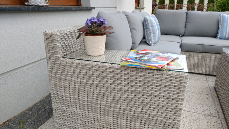 Narożnik tarasowy z technorattanu MILANO