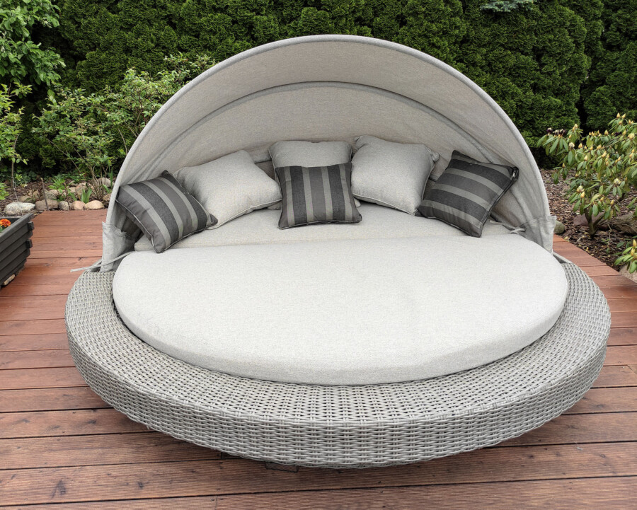 Rozkładana leżanka z daszkiem SANTORINI