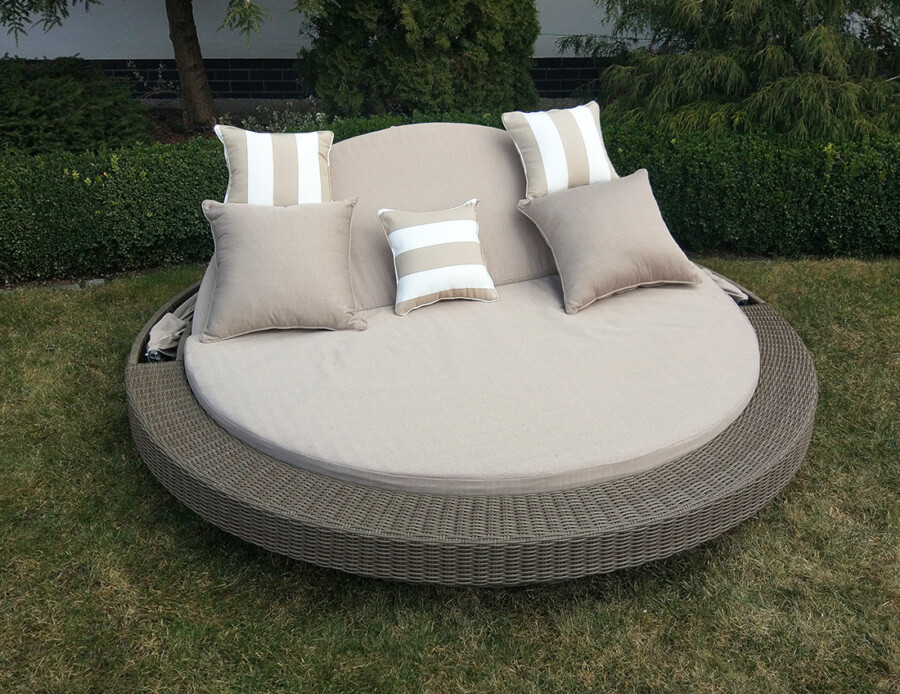 Rozkładana leżanka z daszkiem SANTORINI