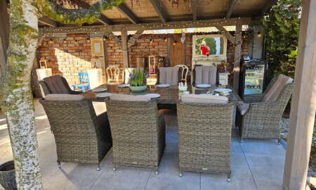 Duży stół ogrodowy z technorattanu Siena 8