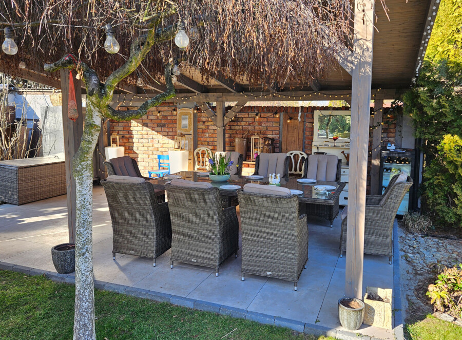 Duży stół ogrodowy z technorattanu Siena 8