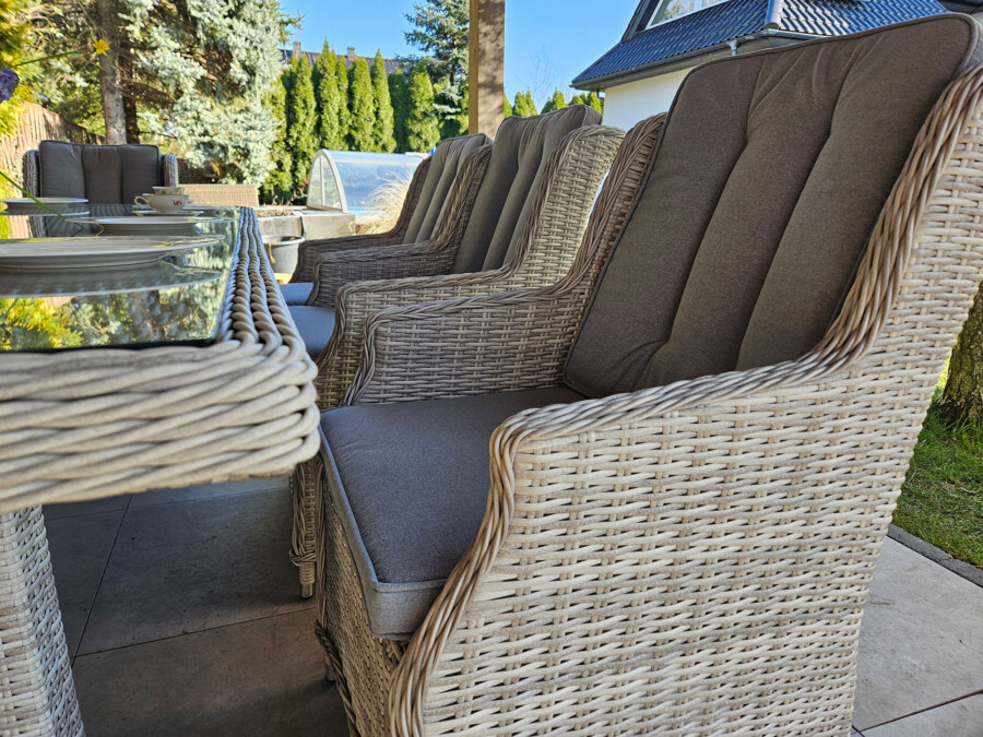 Duży stół ogrodowy z technorattanu Siena 8