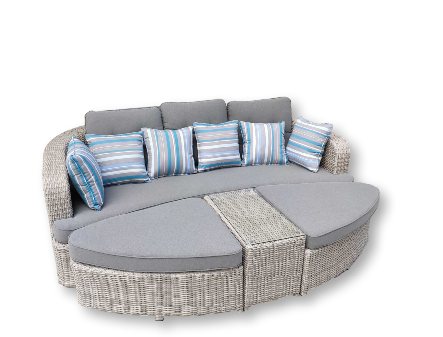 Leżanka ogrodowa z daszkiem ZAMORA LUX Leżanka ogrodowa z daszkiem ZAMORA LUX