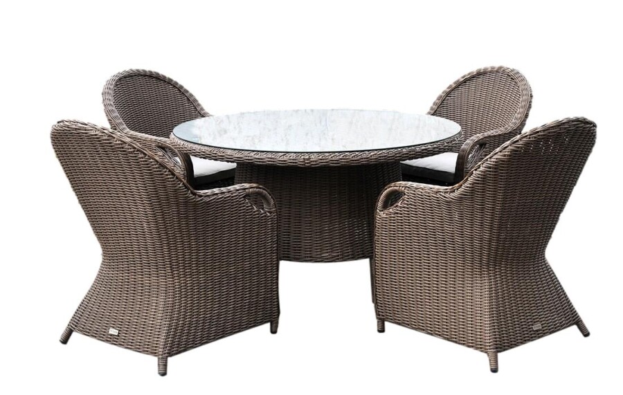 Okrągły stół ogrodowy OLIMP 130 + 4 fotele