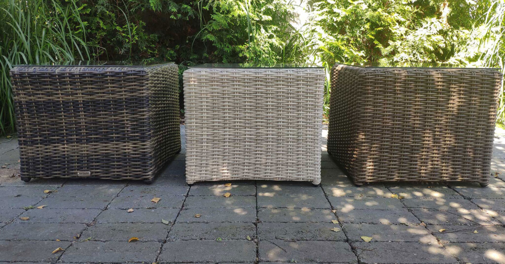 Stolik do leżaków ogrodowych UNI 50x50x50 – technorattanowy stolik boczny