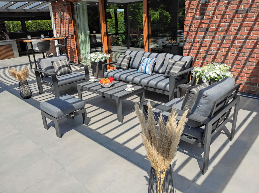 Meble ogrodowe z aluminium RAGNAR 3. Zestaw kawowy