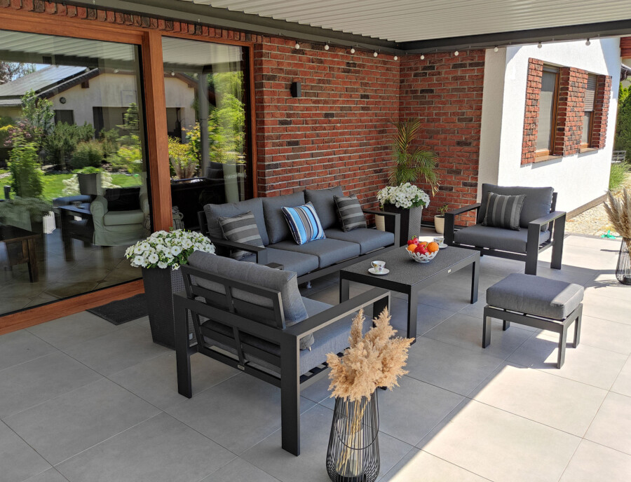 Meble ogrodowe z aluminium RAGNAR 3. Zestaw kawowy