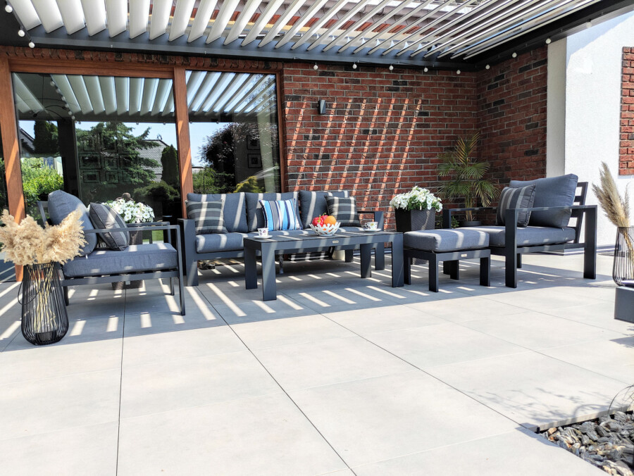 Meble ogrodowe z aluminium RAGNAR 3. Zestaw kawowy