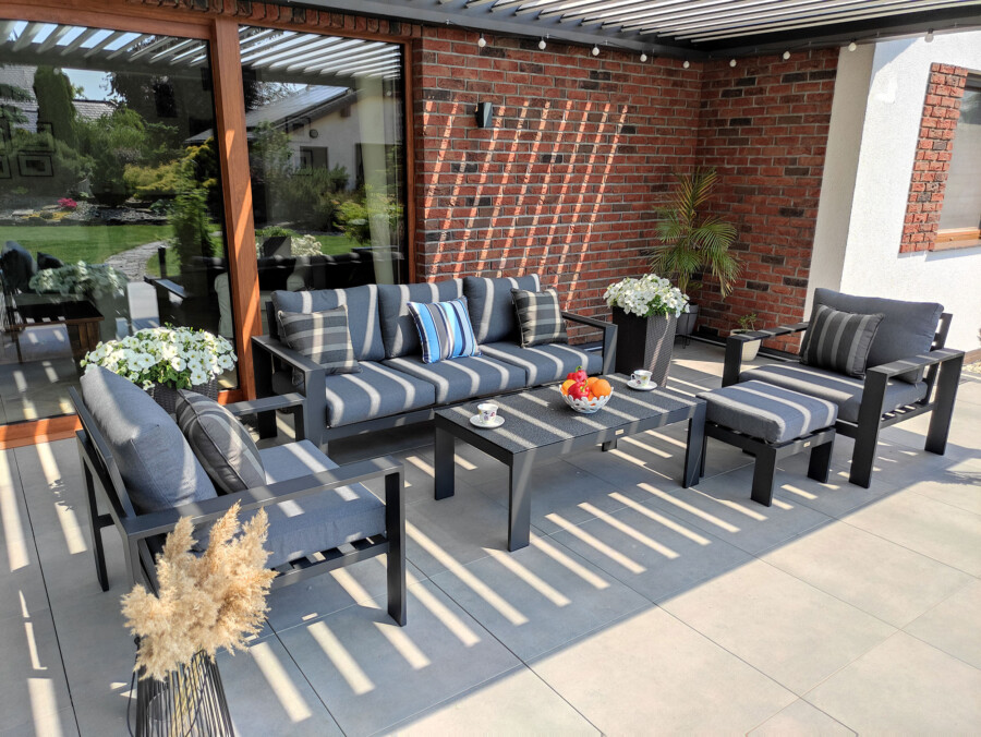 Meble ogrodowe z aluminium RAGNAR 3. Zestaw kawowy