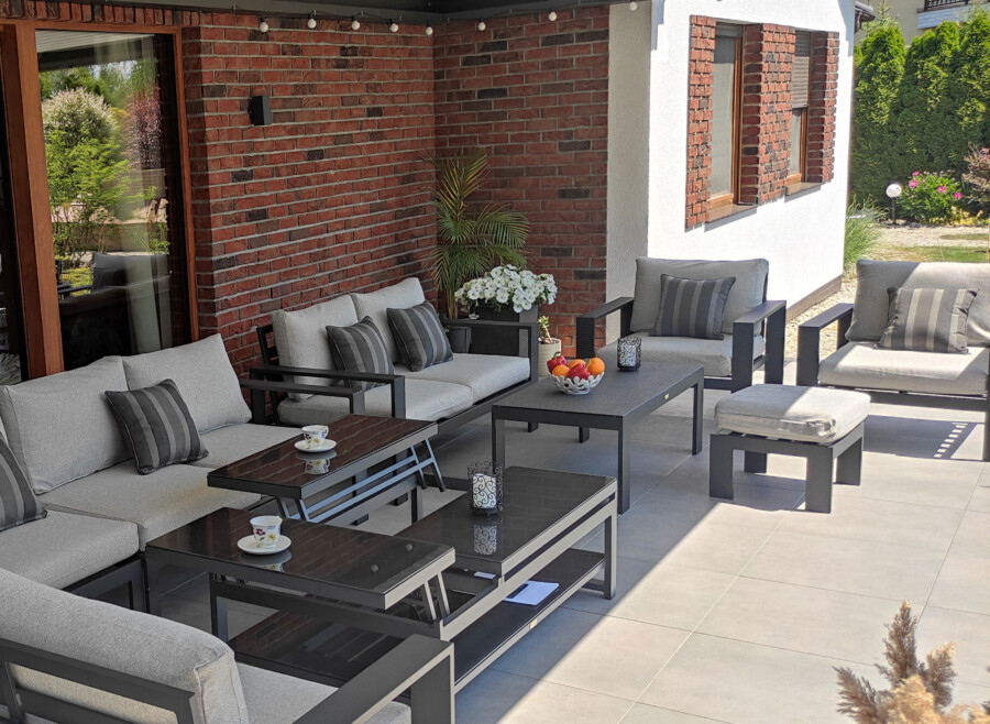 Meble ogrodowe z aluminium RAGNAR 3. Zestaw kawowy