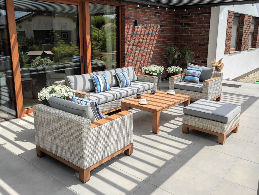 PALERMO BIG Zestaw Wypoczynkowy do Ogrodu. Meble technorattanowe