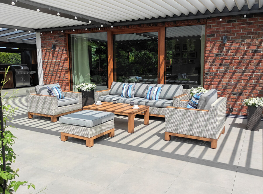 PALERMO BIG Zestaw Wypoczynkowy do Ogrodu. Meble technorattanowe