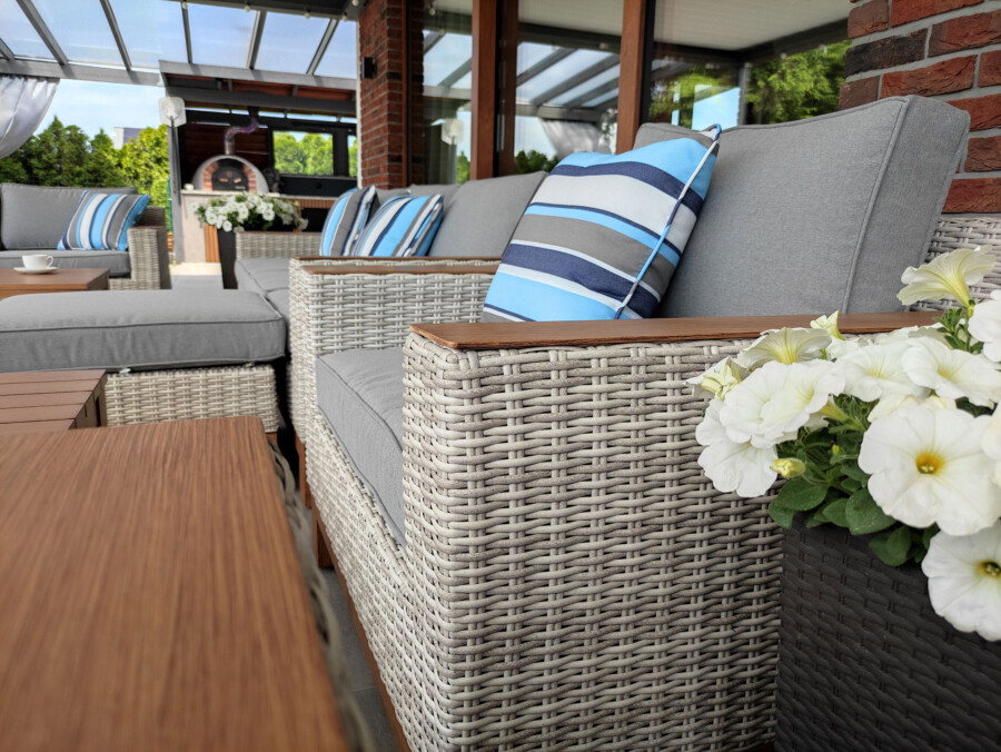 PALERMO PREMIUM Zestaw Wypoczynkowy do Ogrodu. Meble technorattanowe