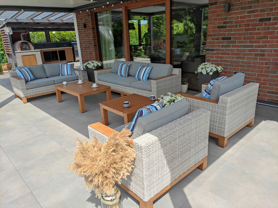 PALERMO PREMIUM Zestaw Wypoczynkowy do Ogrodu. Meble technorattanowe