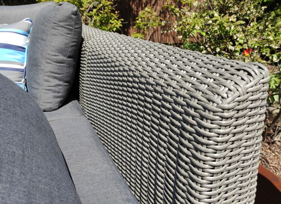 CROTONE Modułowy narożnik na taras z aluminiowymi nóżkami