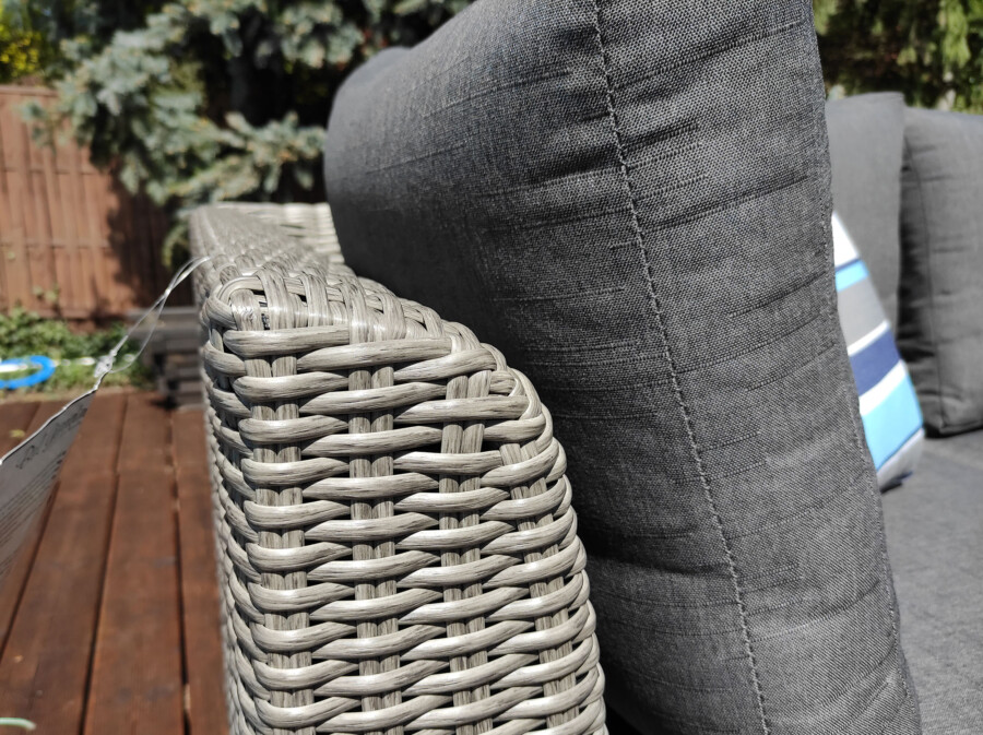 CROTONE Modułowy narożnik na taras z aluminiowymi nóżkami