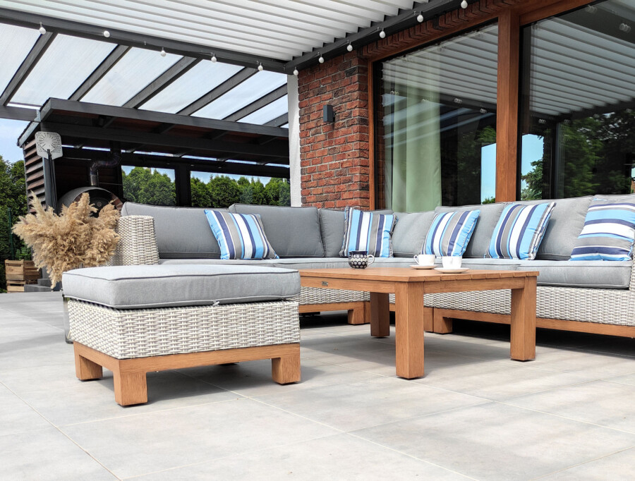 ANCONA PREMIUM Meble Ogrodowe: Narożnik Technorattan