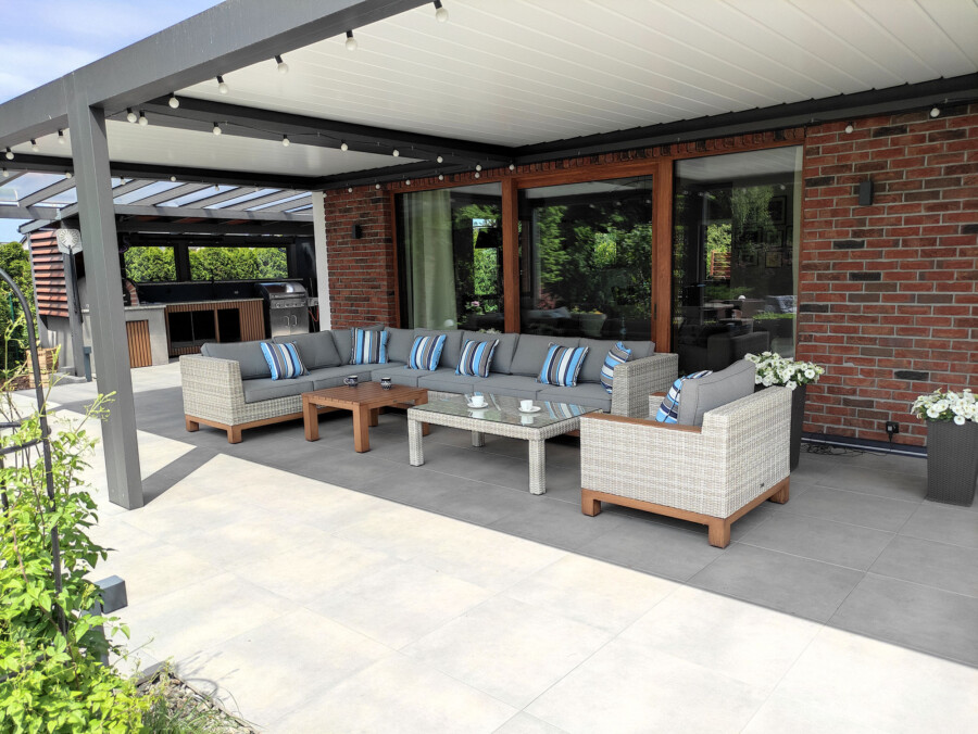 ANCONA PREMIUM Meble Ogrodowe: Narożnik Technorattan