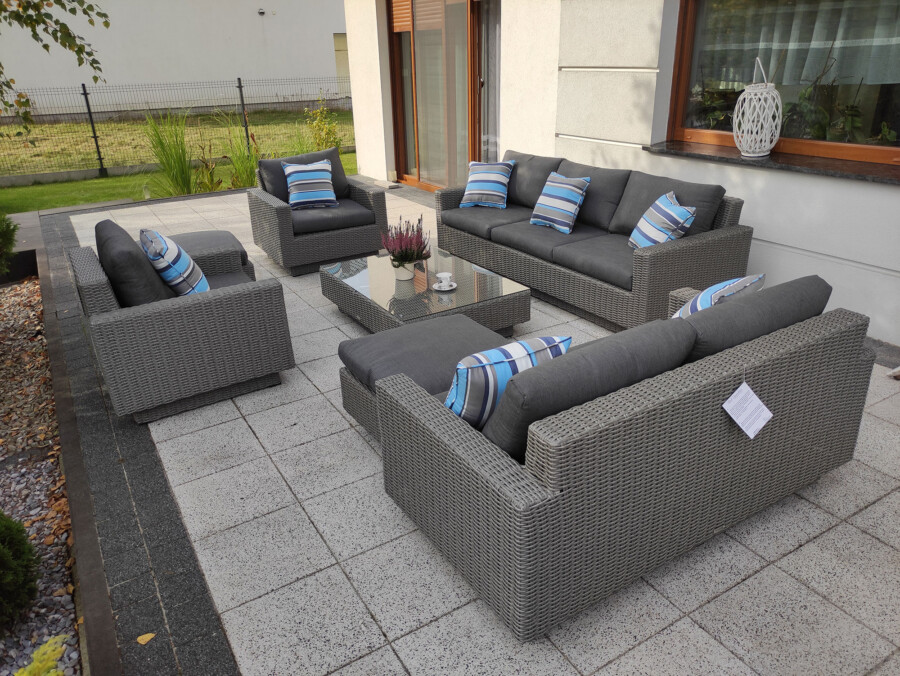 CAMPANIA PREMIUM BIG - duży zestaw mebli wypoczynkowych na taras i do ogrodu