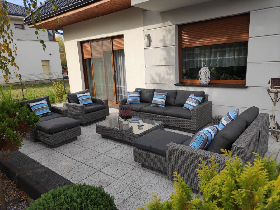 CAMPANIA PREMIUM BIG - duży zestaw mebli wypoczynkowych na taras i do ogrodu