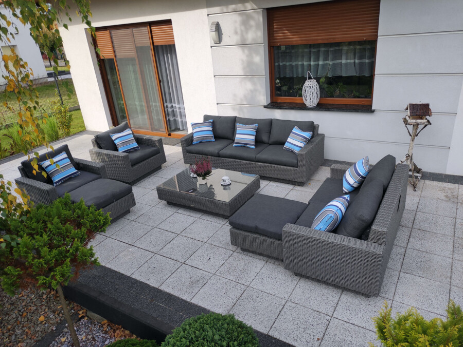 CAMPANIA PREMIUM BIG - duży zestaw mebli wypoczynkowych na taras i do ogrodu