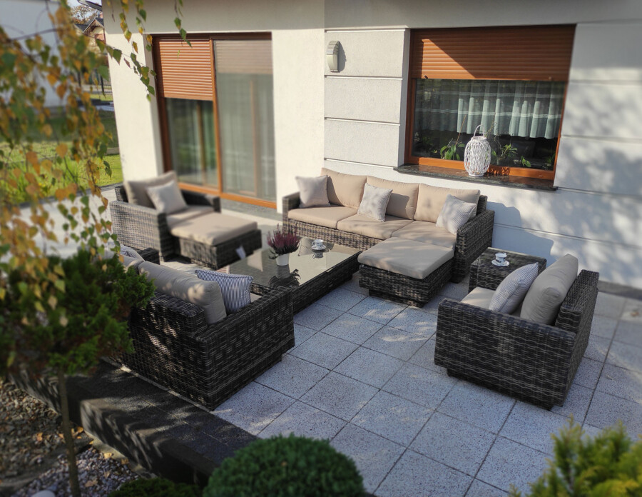 CAMPANIA PREMIUM BIG - duży zestaw mebli wypoczynkowych na taras i do ogrodu