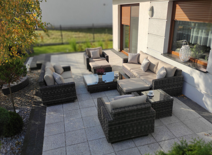 CAMPANIA PREMIUM BIG - duży zestaw mebli wypoczynkowych na taras i do ogrodu