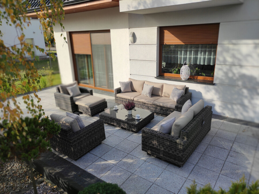 CAMPANIA PREMIUM BIG - duży zestaw mebli wypoczynkowych na taras i do ogrodu