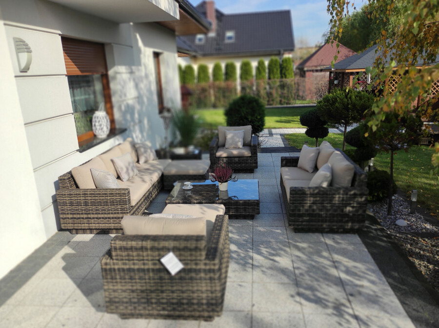 CAMPANIA PREMIUM BIG - duży zestaw mebli wypoczynkowych na taras i do ogrodu