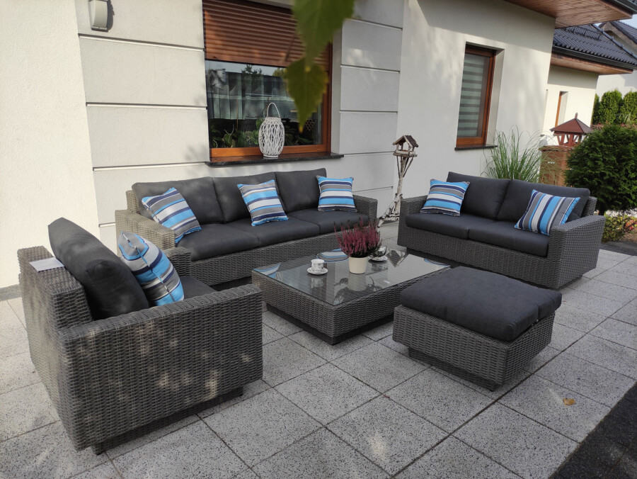 CAMPANIA PREMIUM BIG - duży zestaw mebli wypoczynkowych na taras i do ogrodu
