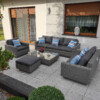 Meble na duży taras – CAMPANIA PREMIUM - Zestaw wypoczynkowy z 2 sofami