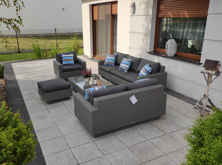 Meble na duży taras – CAMPANIA PREMIUM - Zestaw wypoczynkowy z 2 sofami