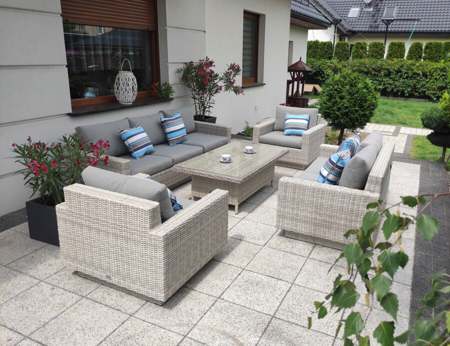 CAMPANIA PREMIUM BIG - duży zestaw mebli wypoczynkowych na taras i do ogrodu