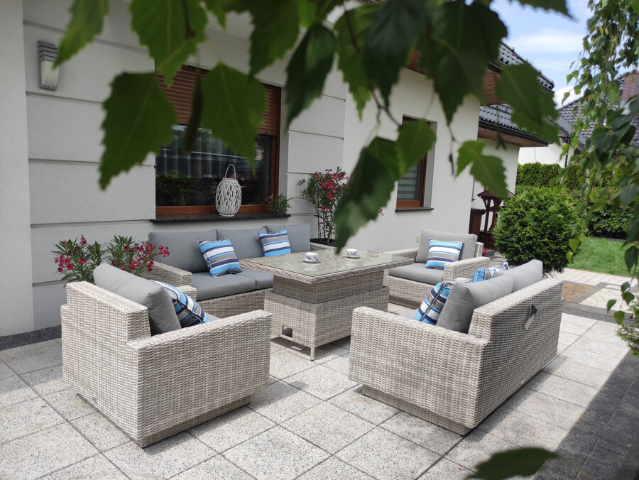 CAMPANIA PREMIUM BIG - duży zestaw mebli wypoczynkowych na taras i do ogrodu