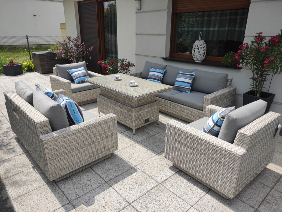 CAMPANIA PREMIUM BIG - duży zestaw mebli wypoczynkowych na taras i do ogrodu