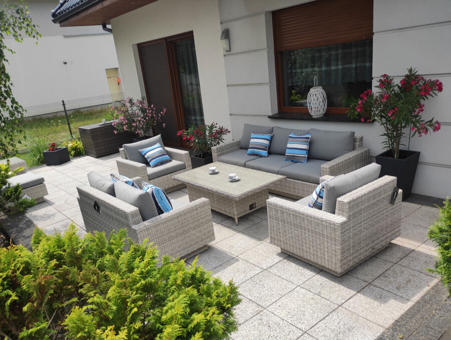 CAMPANIA PREMIUM BIG - duży zestaw mebli wypoczynkowych na taras i do ogrodu