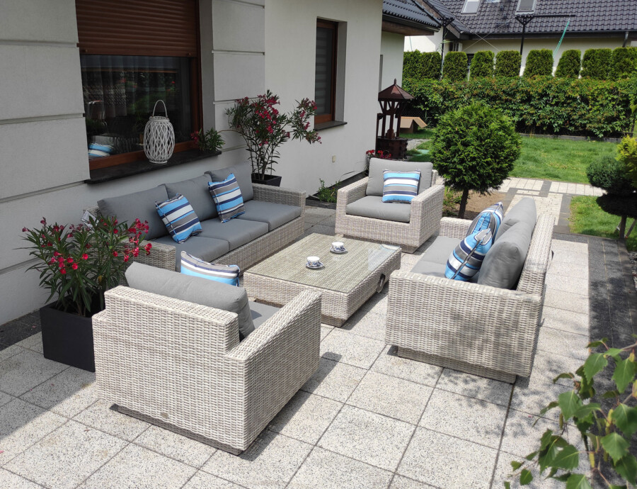 CAMPANIA PREMIUM BIG - duży zestaw mebli wypoczynkowych na taras i do ogrodu