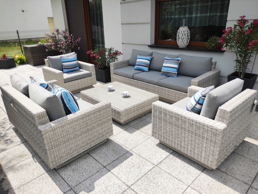 CAMPANIA PREMIUM BIG - duży zestaw mebli wypoczynkowych na taras i do ogrodu