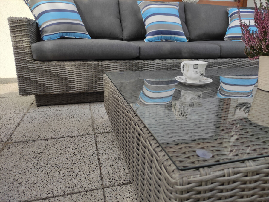 Meble na duży taras – CAMPANIA PREMIUM - Zestaw wypoczynkowy z 2 sofami